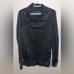 Under Armour Black Cowl-Neck Long Sleeve Athletic Top